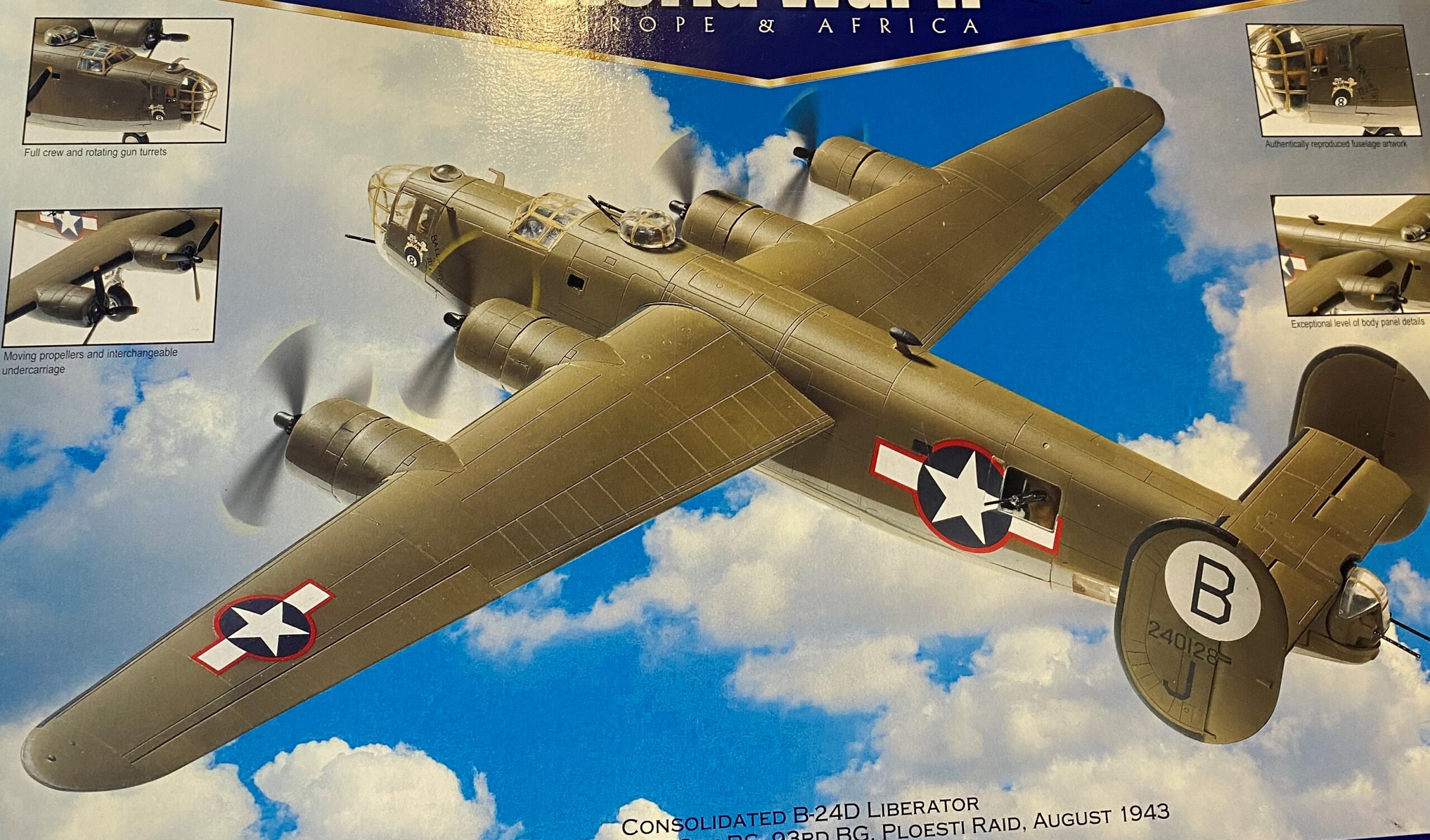 Corgi B-24D Liberator ( Ploesti raid) 1:72 - Big Bill's Die Cast