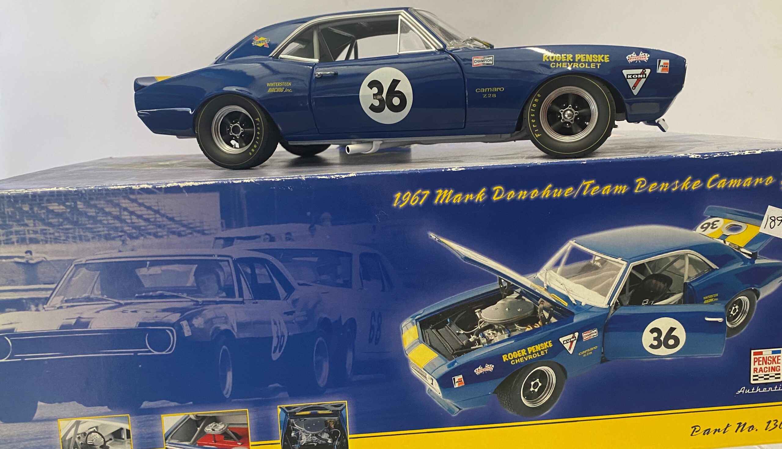 GMP '67 Mark Donohue/Team Penske Camaro Z-28 1:18 - Big Bill's Die Cast