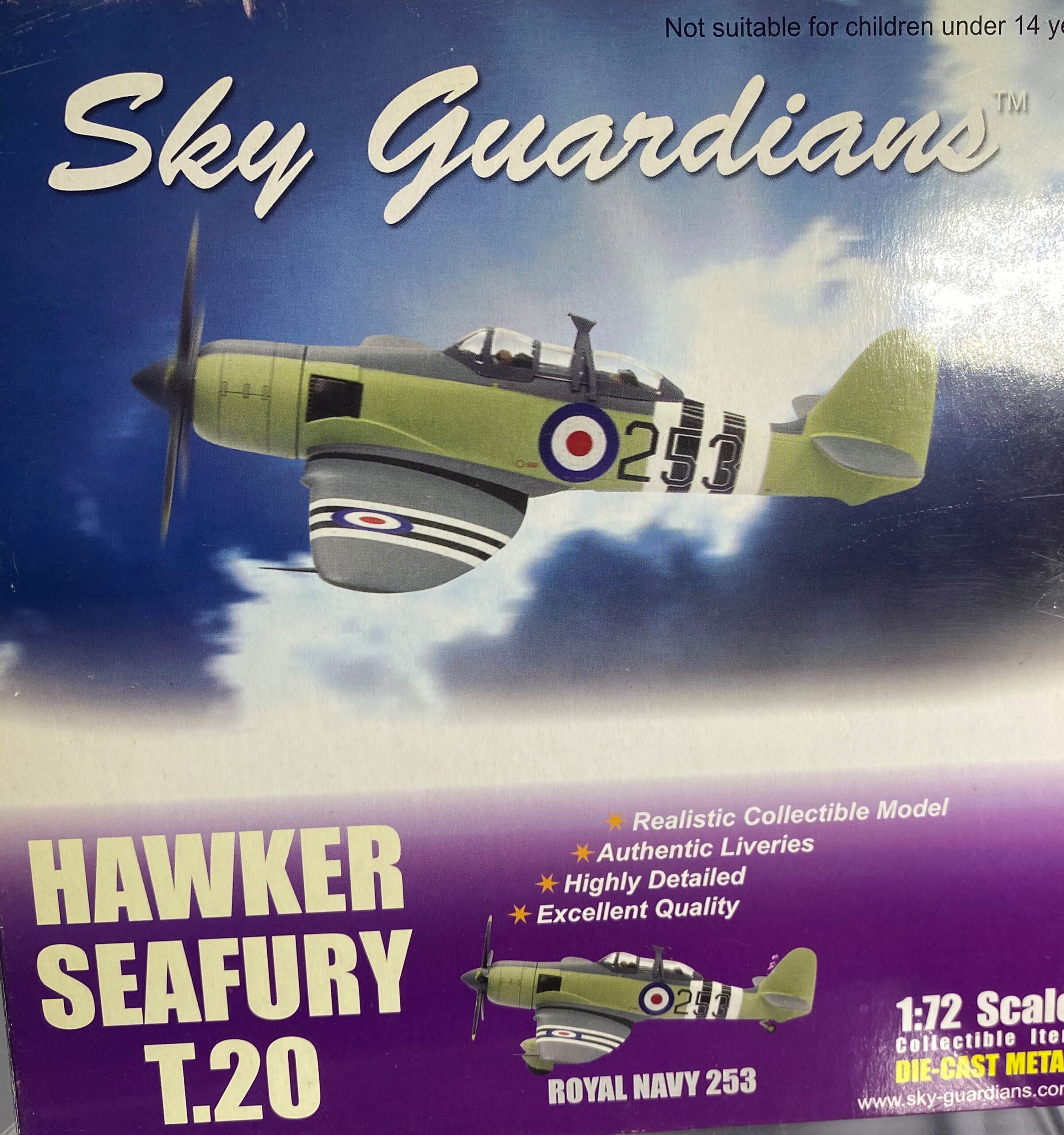 Sky Guardians Hawker Seafury 1:72 - Big Bill's Die Cast